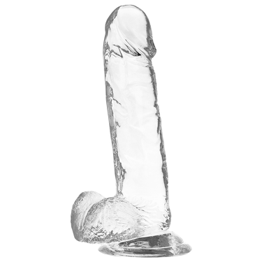 Dildo Trasparente Realistico X Ray Clear con Asse Flessibile e Vene